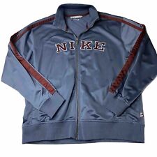 Vintage Nike Jacket Mens XL TG EG Gray Full Zip Track Windbreaker Retro Y2K comprar usado  Enviando para Brazil