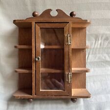 Vintage Mini Wood Trinket Shelf, Armoire Shaped BENEFITS CHARITY for sale  Shipping to South Africa