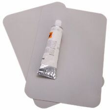2pcs Gray PVC+Glue 20*12cm Hypalon Patch Inflatable Boat Raft Repair Material for sale  Shipping to South Africa