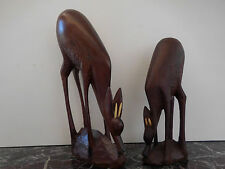 Statuettes bois gazelles d'occasion  Nice-