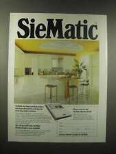 1990 SieMatic Kitchen Ad - Innovative Design tweedehands  verschepen naar Netherlands