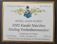 Weinetikett 2002 kaseler gebraucht kaufen  Eckelsheim, Gau-Bickelheim, Wonsheim