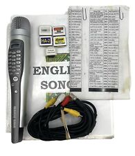 Micrófono de karaoke Magic Sing con cables, tarjeta de canción y video LP000012 segunda mano  Embacar hacia Mexico
