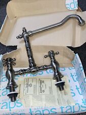 Bristan Antique Nickel Kitchen Deck Sink Mixer Tap Traditional  See Pics, used for sale  Shipping to South Africa