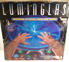 Luminglas 16″ Glass Blue Plasma Light Interactive Touch, Voice, Music Vintage, used for sale  Shipping to South Africa