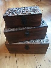 Wooden storage boxes for sale  WORTHING