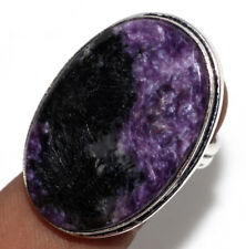 Charoite 925 Silver Plated Gemstone Handmade Ring US 6.5 Unique Jewelry GW for sale  Shipping to South Africa