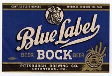 Blue label bock for sale  Eureka