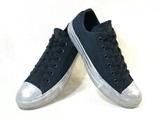 Tenis Converse All Star CTAS OX Hombre 7/Mujer 9 Plata Brillante Negro ~ Usadas en Excelente Condición, usado segunda mano  Embacar hacia Mexico