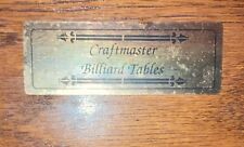 Craftmaster billiard pool for sale  Brooklyn