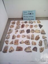 1 LOT OF 43 MONTANA NATIVE AGATE  ROCK SLICES ASSORTMENT FOR ARTS / CRAFTS STOCK for sale  Shipping to South Africa