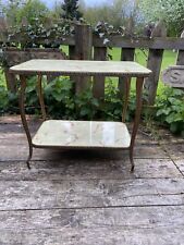 Vintage Antique Marble Onyx  Effect Coffee Table Art Deco for sale  Shipping to South Africa