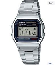 NEW CASIO Retro Classic Unisex Digital Steel Bracelet Watch A168WA-1YES Silver for sale  Shipping to South Africa