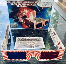1991 Nightmare on Elm Freddy Krueger óculos 3D com certificado de autenticidade comprar usado  Enviando para Brazil