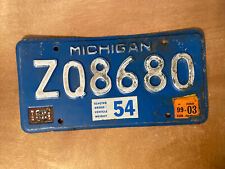 Placa de licença de caminhão Michigan 1999 # ZQ8680 comprar usado  Enviando para Brazil