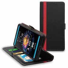 Etui Sony Xperia 10 III Portefeuille Housse PU Cuir Porte-Cartes, Noir / Rouge na sprzedaż  Wysyłka do Poland