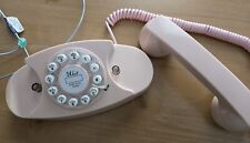 Used, Crosley Princess Phone  PINK Mock Rotary Push Button--Works--SEE DESCRIPTION! for sale  Shipping to South Africa