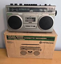 Radio casete estéreo AM/FM Boombox Hitachi TRK-7300H de colección - con caja probada segunda mano  Embacar hacia Mexico