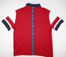 Usado, Camisa polo masculina manga curta vermelha XXL logotipo malha soletrada Tommy Hilfiger comprar usado  Enviando para Brazil