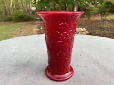 Vaso antigo de jardim pavão vermelho mandarim escuro Fenton comprar usado  Enviando para Brazil