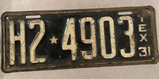 license plates 1931 for sale  Gold Hill