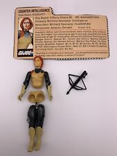 Vintage GIJoe ARAH Scarlett Straight Arm 100% Complete With Filecard Tight 1982 for sale  Shipping to South Africa