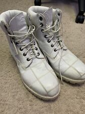 White patchwork timberland for sale  Shipping to Ireland