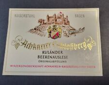 Weinetikett ruländer beerenau gebraucht kaufen  Eckelsheim, Gau-Bickelheim, Wonsheim