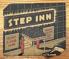 Vintage 1940s "Step Inn" advertising MAILING CARD souvenir novelty Hagerstown MD for sale  Shipping to South Africa