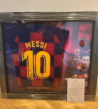 Signed messi shirt for sale  CHERTSEY