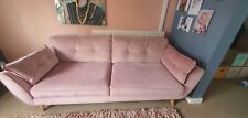 Used, Frech Connection DFS Sofa blush pink for sale  COLCHESTER