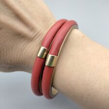 Red leather bangle for sale  Inverness