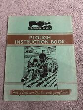 Ferguson plough instruction for sale  WITNEY