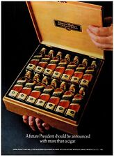 Johnnie Walker Black Label Scotch "President Announced" Cigar VTG Print Ad 1980 for sale  Shipping to South Africa