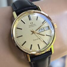 Vintage OMEGA Geneve relógio automático masculino cal.1020 dia/data suíço 1976 comprar usado  Enviando para Brazil