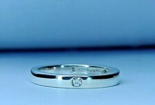 Tiffany & Co. 1/10 Carat 3 Round Natural Diamonds In Sterling Silver Ring Band for sale  Chesapeake