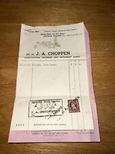 1957 invoice receipt for sale  BISHOP'S STORTFORD
