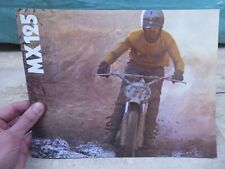 1974 Yamaha MX175 Enduro Original Sales Brochure Wall Art PL1077-B17+, used for sale  Appleton