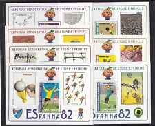 Briefmarken Fussball-WM 1982 - SAO TOME - 7 Blöcke postfrisch comprar usado  Enviando para Brazil