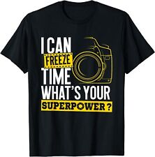 Nova Camiseta Limitada Funny I Can Freeze Time Superpower, Câmera Fotógrafa comprar usado  Enviando para Brazil