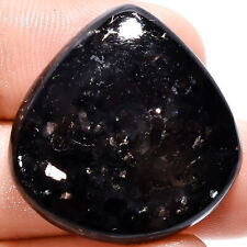 100% Natural Nuummite Heart Shape Cabochon Loose Gemstone 42 Ct 26X26X6mm A22045 for sale  Shipping to South Africa