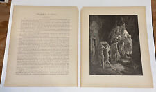 Bíblia com estampa de Gustave Dore do final de 1800 BURIAL OF SARAH 9x11,5 2 folhas raras comprar usado  Enviando para Brazil