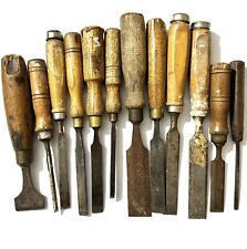 Vintage woodworking chisels for sale  CWMBRAN