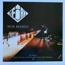 Póster de rock promocional original 1986 The Firm Mean Business 24"" x 24 segunda mano  Embacar hacia Argentina