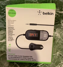 🌍 Belkin TuneCast no carro 3,5 mm áudio auxiliar para transmissor FM, caixa aberta!!️ comprar usado  Enviando para Brazil