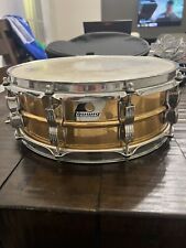 Authentic Ludwig  Brass/Bronze Rockers Brass Snare Drum 14.5X6 Nice With Case for sale  Shipping to South Africa