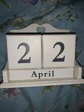Wooden perpetual calendar for sale  GRIMSBY