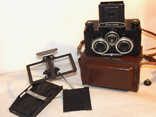 Used, SPUTNIK Soviet 6x6cm GOMZ LOMO Vintage Stereo (3D) camera for 120 roll film for sale  Shipping to South Africa
