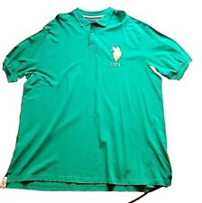 Camisa polo masculina verde manga curta EUA Assn logotipo bordado 4XLT comprar usado  Enviando para Brazil