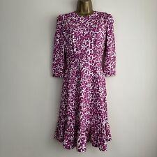 Used, Hobbs Dress Ami Pink Stretch Jersey Ruffle Hem 3/4 Sleeve Womens Size 8 - 20 New for sale  Shipping to South Africa